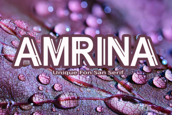 Amrina: A Bold Display Font for High-Impact Campaign Visuals