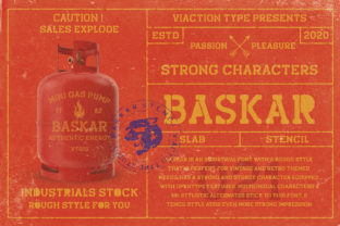 Baskar: A Vintage Industrial Font for Bold Campaign Design