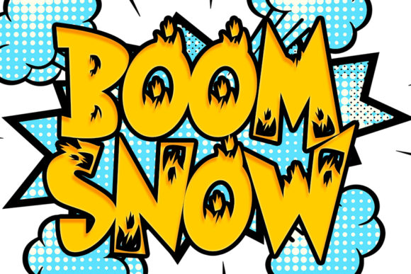 Boom Snow: A Bold Display Font That Brings Handmade Designs to Life