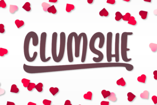 Clumshe: A Quirky Romantic Display Font for Love-Themed Branding