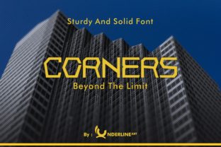 Corners: A Stylish Display Font for Modern Web Design Projects