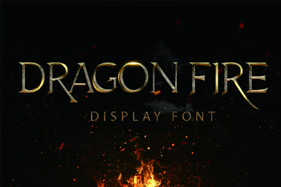 Dragon Fire: A Bold Display Font for Web Designers and Digital Brands
