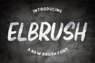 Elbrush: A Bold Display Font for Modern Marketing Visuals