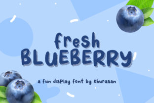 Fresh Blueberry: A Playful Display Font for Editorial Charm