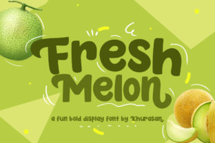 Fresh Melon: A Bold Display Font for Modern Editorial Design