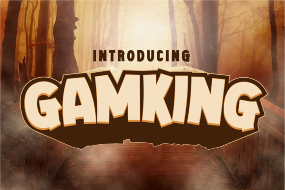 Gamking: A Bold Display Font for Dynamic Editorial Design