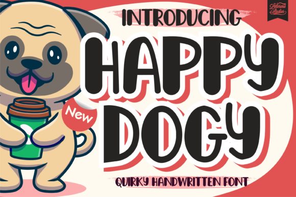 Happy Dogy: A Playful Display Font for Crafters and Makers