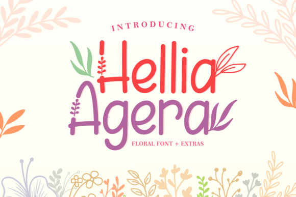 Hellia Agera: A Floral Display Font That Elevates Campaign Visuals