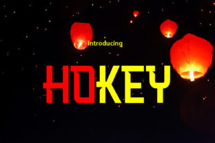 Hokey: A Square Display Font for Modern Branding Projects