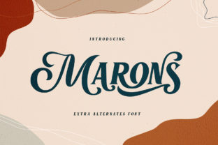 Marons: A Vintage-Inspired Display Font That Elevates Web Typography