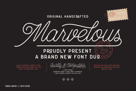 Marvelous: A Handwritten Font Duo That Elevates Editorial Design