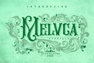 Melvca: A Vintage-Inspired Display Font for Elegant Editorial Design