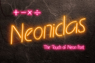 Neonidas: A Bold Neon-Inspired Display Font for Vintage-Infused Branding