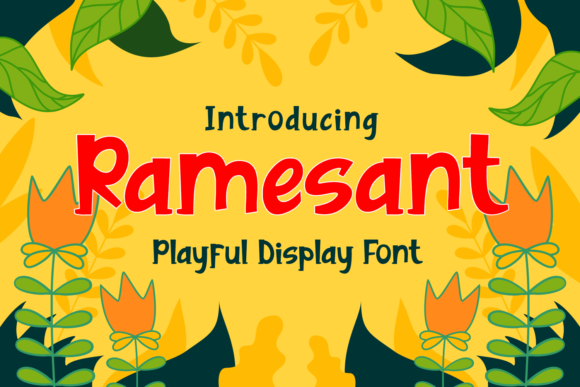 Ramesant: A Playful Display Font for Dynamic Brand Designs