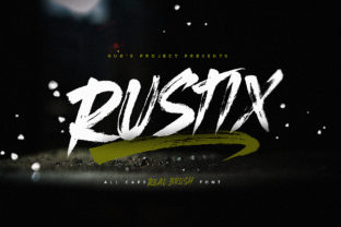 Rustix: A Bold Brush Display Font for Crafters and Makers