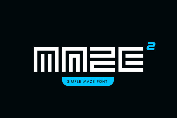 SimpleMaze: A Futuristic Display Font for Modern Editorial Design