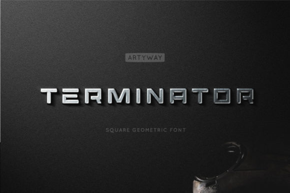 Terminator Font: A Bold Display Typeface for Digital Impact
