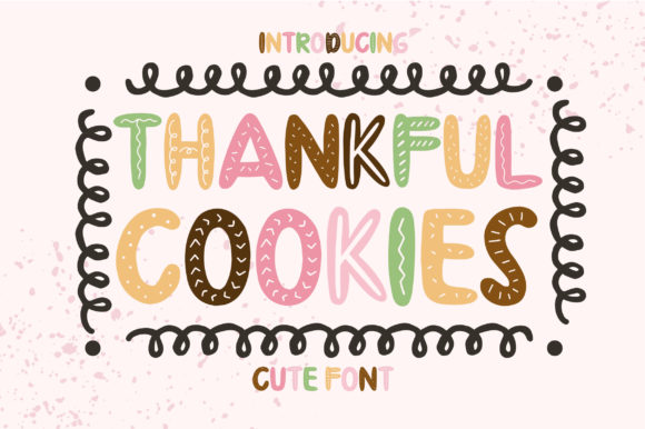 Thankful Cookies Font: Friendly Display Typography for Small Business Branding
