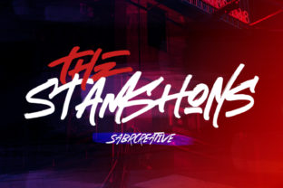 The Stamshons: A Bold Display Font for Modern Editorial Design